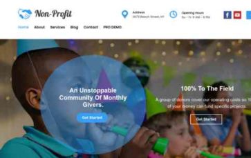 Nonprofit (TallyThemes) (screenshot desktop)