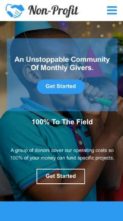 Nonprofit (TallyThemes) (screenshot mobile)