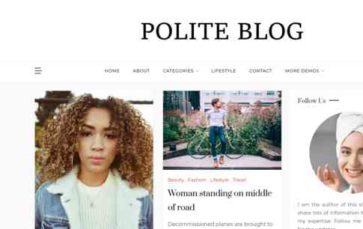 Polite Blog (screenshot desktop)