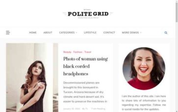 Polite Grid (screenshot desktop)