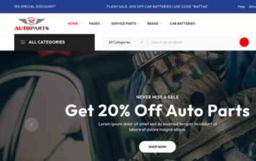 Auto Parts Online Store (screenshot desktop)