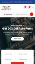 Auto Parts Online Store (screenshot mobile)
