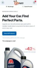 Auto Parts (TemplateHouse) - (screenshot mobile)
