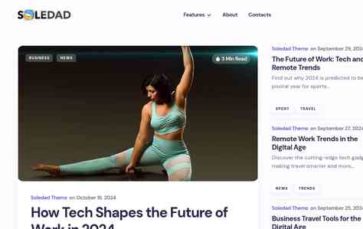 Soledad (TemplateHouse) (screenshot desktop)