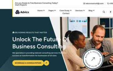 Advicx (screenshot desktop)