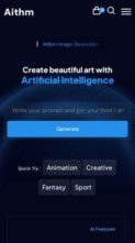 Aithm (screenshot mobile)