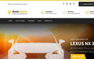 AutoDealer (Templines) - (screenshot desktop)