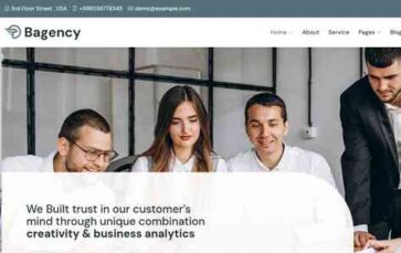 Bagency (wpdream) - (screenshot desktop)