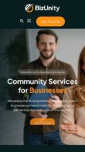BizUnity (screenshot mobile)