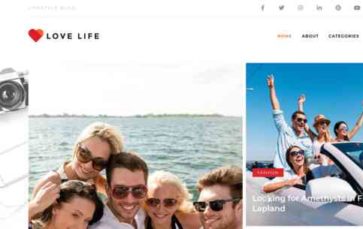 Blog Life (Zemez) (screenshot desktop)