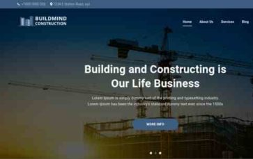 BuildmindConstruction (screenshot desktop)