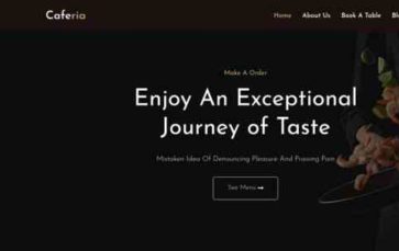 Caferia (screenshot desktop)