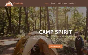 CampKindle (screenshot desktop)