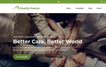 Charity Events (screenshot desktop)