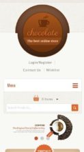 Chocolate (TemplateMela) - (screenshot mobile)