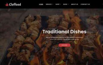 Screenshot Desktop Cleffood (screenshot desktop)