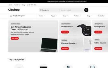 Closhop (screenshot desktop)