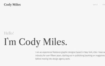 CodyMiles (screenshot desktop)