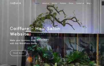 Coiffure (screenshot desktop)