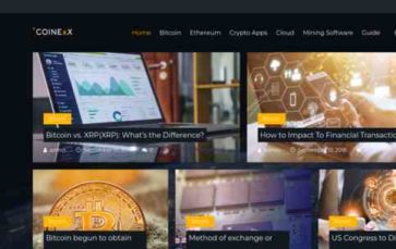 Coinexx (screenshot desktop)