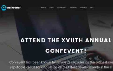 Confevent (screenshot desktop)