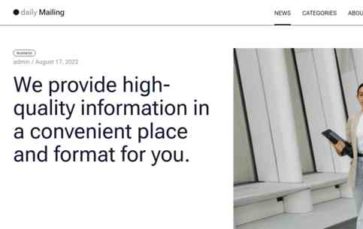 Daily Mailing (screenshot desktop)