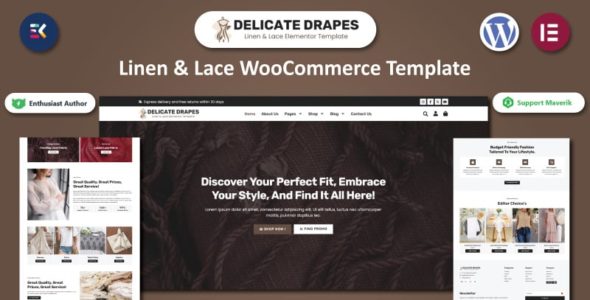 Delicate Drapes (TemplateMonster)
