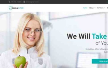 DentalCare (Zemez) (screenshot desktop)