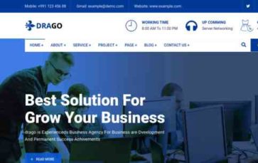 Drago (ThemePul) - (screenshot desktop)