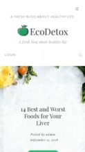 Ecodetox (screenshot mobile)