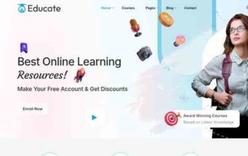 Educate (UI Paradox) - (screenshot desktop)