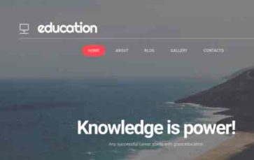 Education (Zemez) (screenshot desktop)