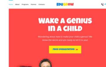 EduGrow (screenshot desktop)
