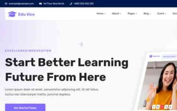 Eduvice (screenshot desktop)