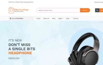 Electroshop (HasThemes) - (screenshot desktop)