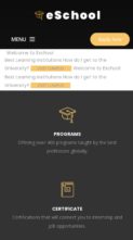 Eschool (screenshot mobile)