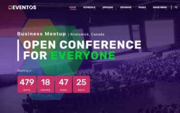 Eventos (screenshot desktop)