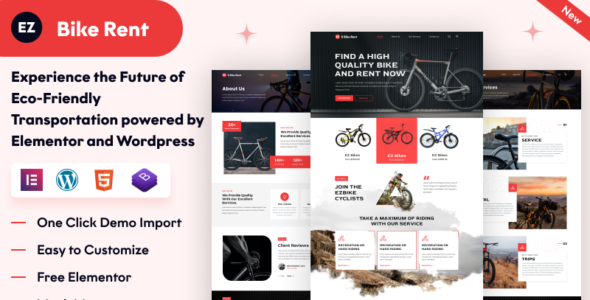 EZ Bike Rental (TemplateMonster)