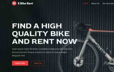 EZ Bike Rental (screenshot desktop)