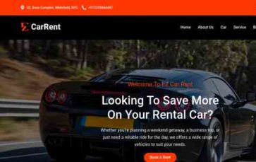 EZ Car Rent (screenshot desktop)