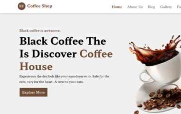 EZ Coffee Shop (screenshot desktop)