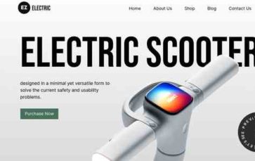 EZ Electric Scooter (screenshot desktop)