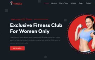 EZ Fitness (screenshot desktop)