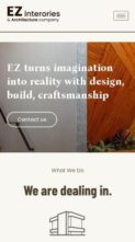 EZ Interories Architecture (screenshot mobile)