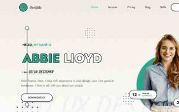 EZ Personal Portfolio (screenshot desktop)