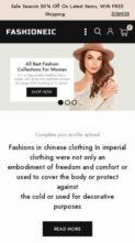 Fashioneic (screenshot mobile)