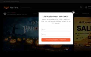 Festive WooCommerce (screenshot desktop)
