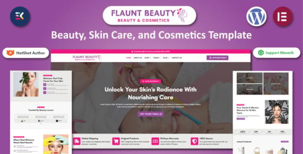 Flaunt Beauty (TemplateMonster)