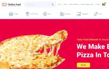 Food Ordering (screenshot desktop)