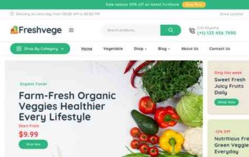 Freshvege (screenshot desktop)
